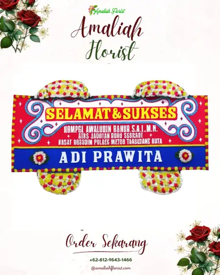 Papan Bunga Ucapan Selamat Gogik
